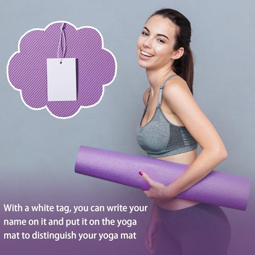 LEIFIDE 10 Pack Yoga Mat Bulk 68'' x 24'' x 4mm Thick Yoga Mat - color: Purple