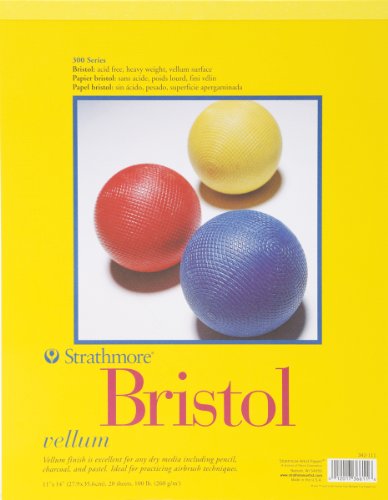 Strathmore Bristol Vellum Paper Pad 11x14-20 Sheets