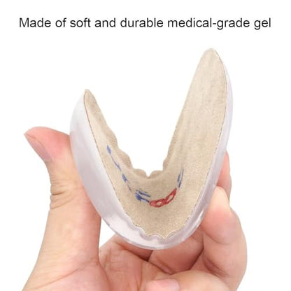 Dr.Foot Height Increase Insoles, Heel Cushion Inserts, Heel Lift Inserts for Leg Length Discrepancies - color: Beige, size: Large (0.5" Height)