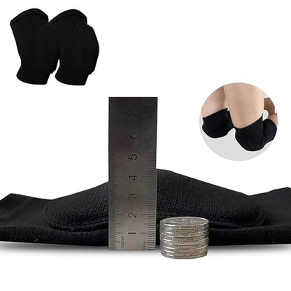 YYaaloa Knee Pads Sponge Knee Brace Breathable Flexible Elastic Knee Support for Volleyball, Dancing, Football, Yoga, Basketball, and Skating (Medium, Black 1Pair) - color: Black 1Pair