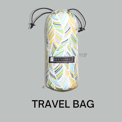 BAY LAUREL Turkish Beach Towel with Travel Bag 39 x 71 Quick Dry Sand Free Lightweight Large Oversized Towels Light - color: Lava With Yellow Floral Bag
