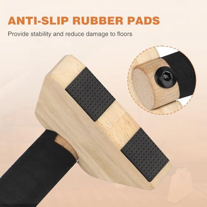 Wooden Parallettes 2 PCS Wood Push-up Stand for Exercise Home Workout Equipment Strength Training Non-Slip Base for Handstand Blocks, Pushup Handles & Planks