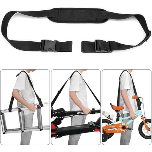 2 Pack Scooter Strap，Adjustable Kick Scooter Straps and Extra-Thick Anti-Slip Shoulder, Kick Scooter Carrying Strap for Beach Chair, Balance Bikes,Kids Bike,Foldable Bikes,Ski Board