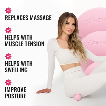 3 in 1 Massage Ball Set - Lacrosse Balls for Myofascial Release, Back Pain Relief, Face Fitness, Trigger Points, Yoga, Physical Therapy, Muscle Recovery and Soft Deep Tissue Massage (Pink) - color: Pink