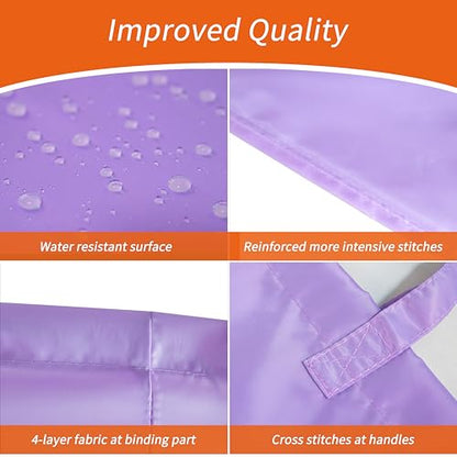 Polecasa Extra Heavy Duty Laundry Bag with Handles, Purple, 28x36" - color: Purple, size: 28" x 36" | 1 Pack