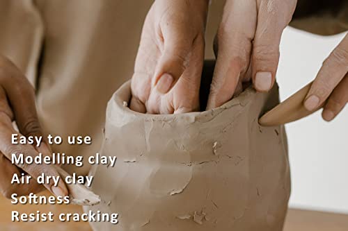 ReArt Natural Air-Dry Clay, for Sculpting, Wheel Throwing, Hand Building, All-Purpose Modeling Clay 10lbs for Sculpting (White 10LBs) - color: White 10LBs