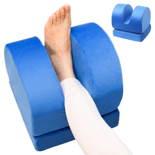 AUROPEAK Knee Replacement Pillow, Adjustable Leg Elevation Pillow, Blue
