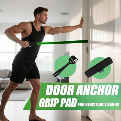 WHATAFIT Resistance Bands, 5 Level Pull Up Assistance Bands for Working Out - color: 2.3-56.7kg(5-125파운드) 컬러풀+그립