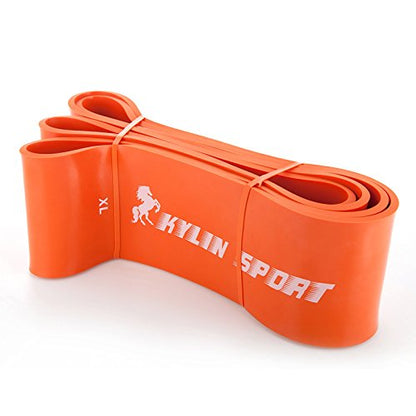 Resistance Band Assisted Pull Up Bands Training Yoga Pilates Elastic Loop Stretch for Cross Workout Gymnastics Power-Lifting - color: Orange