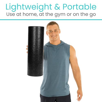 Vive High Density Foam Roller (18 inch) - Large Foam Roller for Exercise - size: 18" (Inches)