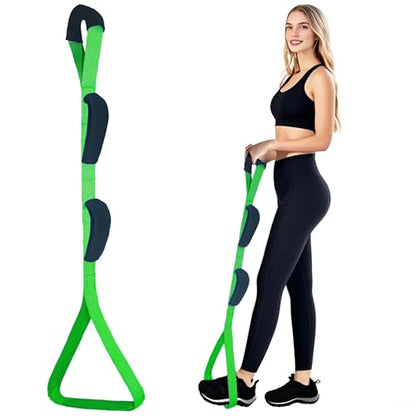 Leg Lifter for After Hip Replacement & Knee Surgery Recovery - Rigid Leg Lifter with Large Foot Loop, Elderly Mobility Aid, Post-Surgery Assist Device, After Surgery Must Haves. (Green) - color: Green