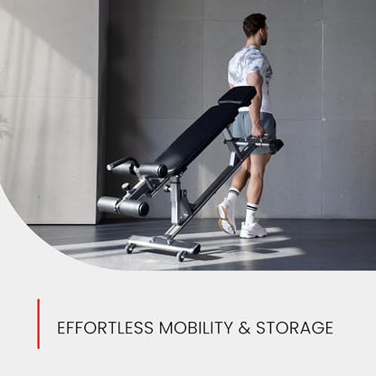 Finer Form Semi-Commercial Decline Sit Up and Flat Weight Bench