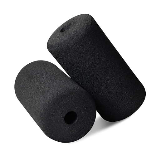 WF Athletic Supply Foam Foot Pads, Foam Roller for Gym Exercise Machines Equipment Replacements, Roller Pad for Leg Extension, PEC Deck Pads for Weight Bench, Sold by Pair (8” x 4” OD x 0.875” ID) - color: 8” X 4” Od X 0.875” Id