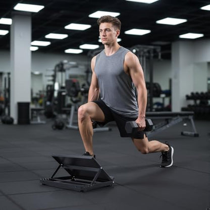 Adjustable Incline Calf Stretcher Board, Non-Slip Ankle Foot Stretch Slant Board for Plantar Fasciitis Relief, Ankle Correction Leg Muscle Fitness Stretching Platform