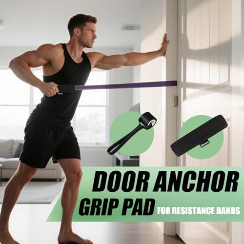 WHATAFIT Resistance Bands, 5 Level Pull Up Assistance Bands for Working Out - color: 2.3-56.7kg(5-125파운드) 그레이 퍼플+그립