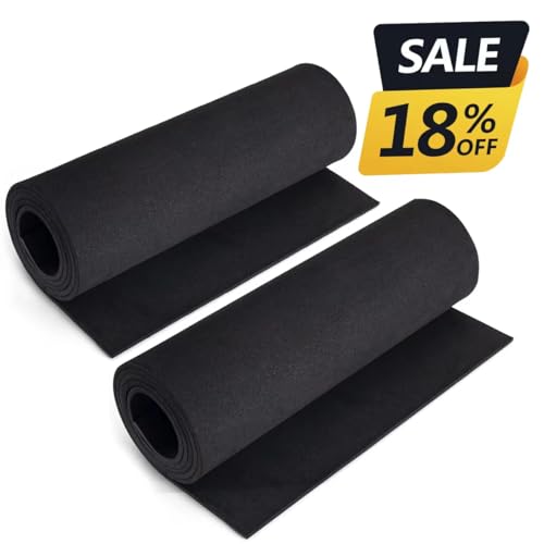 2-Pack Black Eva Foam Sheets roll, Premium eva Craft Foam 5mm Thick, 13.9" x 59", High Density 86kg/m3 for Halloween Cosplay Costume, Crafts, DIY Projects by MEARCOOH - color: 2PCS:Black, size: Thickness-5mm