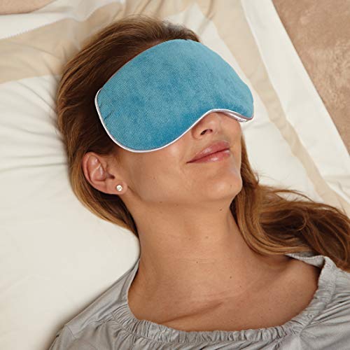 Bed Buddy Aromatherapy Eye Mask with Warm and Cold Therapy for Stress Relief - Microwave-Safe Eye Pillow & Sleep Mask, Blue, Lavender & Mint Scented - color: Lavender/Mint, size: 1 Count (Pack of 1)