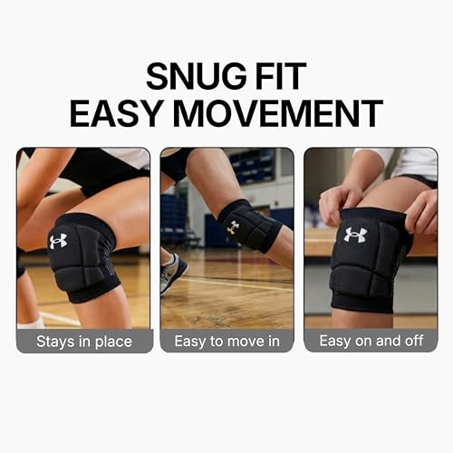 Under Armour Volleyball Knee Pads, Set of 2 - color: Black, size: Youth