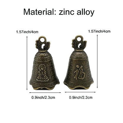 20Pcs Small Bronze Feng Shui Bell Brass Bells for DIY Wind Chimes