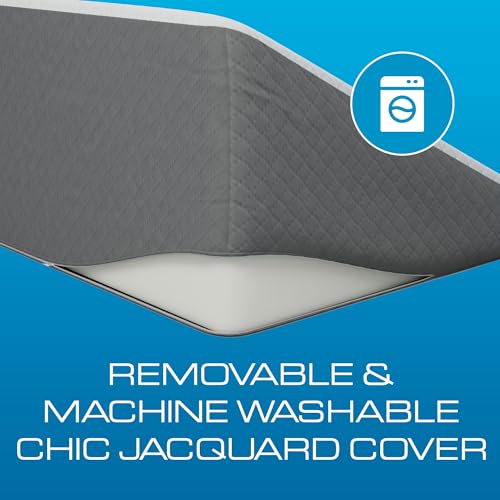Kolbs Bed Wedge Pillow for Sleep Apnea, FSA Eligible Acid Reflux, and Back Pain Relief, with Chic Jacquard Cover - Headboard Wedges for Sleeping (Standard Wedge 12" Height) - size: Standard Wedge 12" Height - Grey