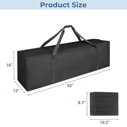 COOLBEBE 52" Sports Duffle Bag - 160L Extra Large Travel Duffel Luggage Bag - size: 52" x 12" x 16"