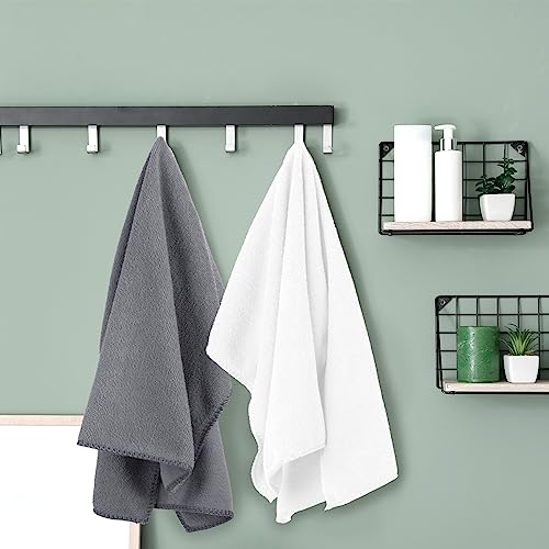 JML Microfiber Bath Towels, Chevron Grey, 30" x 60", 2 Pack - color: Chevron Grey, size: 2 Pack (30 in x 60 in)