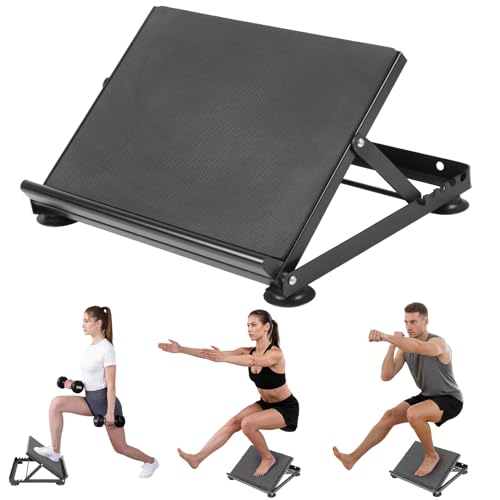 Adjustable Incline Calf Stretcher Board, Non-Slip Ankle Foot Stretch Slant Board for Plantar Fasciitis Relief, Ankle Correction Leg Muscle Fitness Stretching Platform
