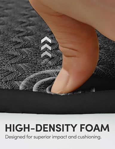 IUGA Yoga Knee Pads Cushion Non-Slip Knee Mat for Elbows Wrist Pain in Yoga Planks Floor Exercises Portable Extra-thick Cushioning - color: Inky