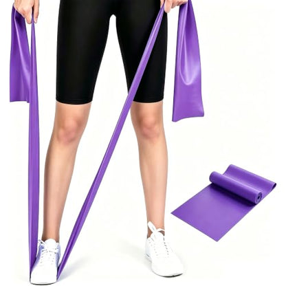 Resistance Bands for Working Out, Physical Therapy, Yoga & Pilates - color: Purple