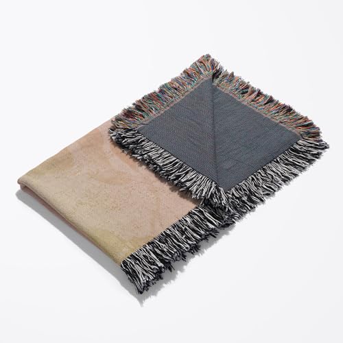 3dRose Zen Rocks Floral- Inspirational Art Woven Blanket