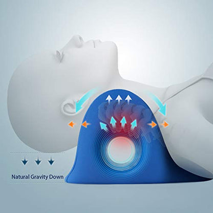 RESTCLOUD Neck and Shoulder Relaxer, Cervical Traction Device for TMJ Pain Relief and Cervical Spine Alignment, Chiropractic Pillow Neck Stretcher