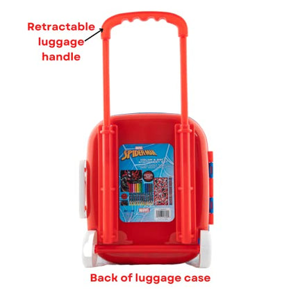 Marvel Spiderman Color and Roll Activity Set with Carrying Case, Stickers, & Art Supplies - style: Spiderman