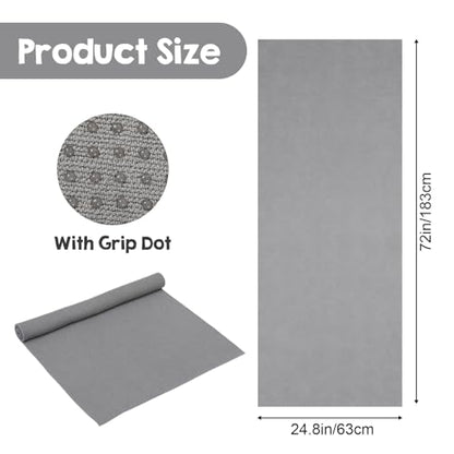 2 Pack Yoga Mat Towel with Grip Dot, Non Slip Yoga Towels, 72" x 24"