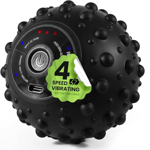 Vibrating Massage Ball for Lymphatic Massage, Back, Neck & Legs