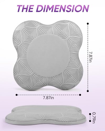 2-4 Pack Yoga Knee Pads, TPE Cushion for Pilates Exercise - color: grey