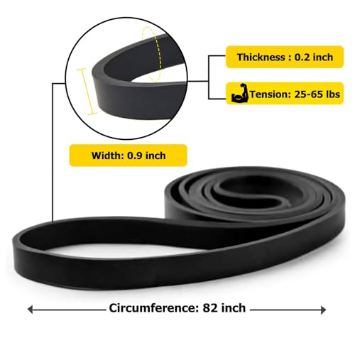 ROSAPOAR Resistance Band Pull up Band Fitness Exercise Bands Natural Latex for Workout Body Stretch Powerlifting Band Fitness Sport Training at Home/The Gym - color: black