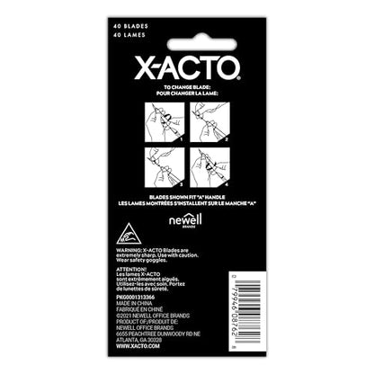 X-ACTO #11 Classic Fine Point Replacement Blades, 40 Count - Sharp, Durable, For Precision Cutting and Trimming - size: #11 - 40 Count