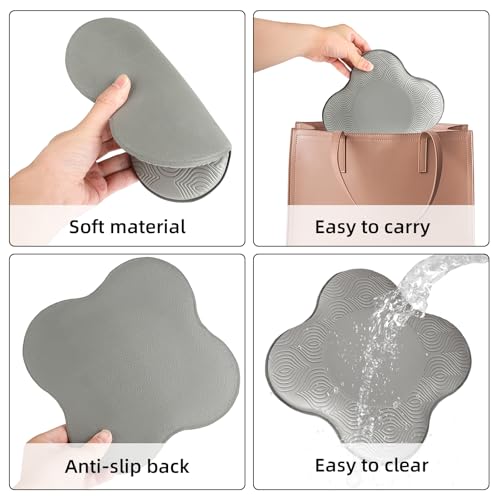 2-4 Pack Yoga Knee Pads, TPE Cushion for Pilates Exercise - color: 4pcs grey