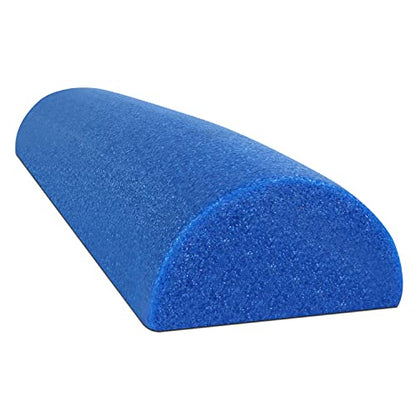 CanDo Blue PE Foam Rollers for Fitness, Exercise Muscle Restoration, Massage Therapy, Sport Recovery and Physical Therapy for Homes, Clinics, and Gyms 6" x 36" Half-Round - size: 6" x 36"