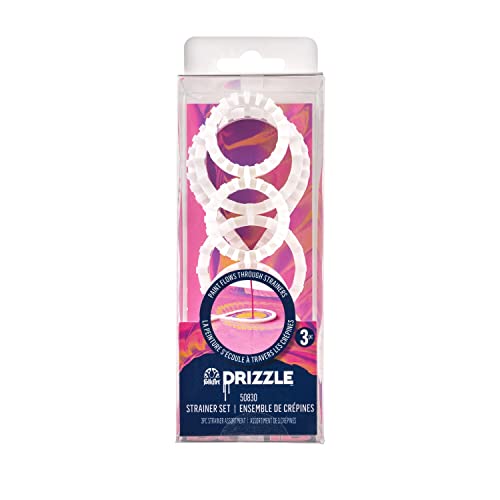 FolkArt Drizzle Strainer Set, Set of 3 Multi-Sized Strainer Tools Perfect for DIY Paint Pouring Arts and Crafts Projects, 50830 - style: Strainer Set
