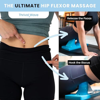 Thrival Wave, Adjustable Psoas Muscle Release Tool, Blue - color: Blue, size: Thrival Wave
