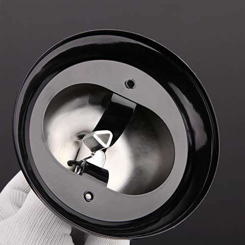 HeeYaa Call Bell 3.3 Inch Diameter with Metal Anti-Rust Construction, Ringing, Desk Bell Service Bell for Hotels, Schools, Restaurants, Reception Areas, Hospitals, Warehouses(Silver)