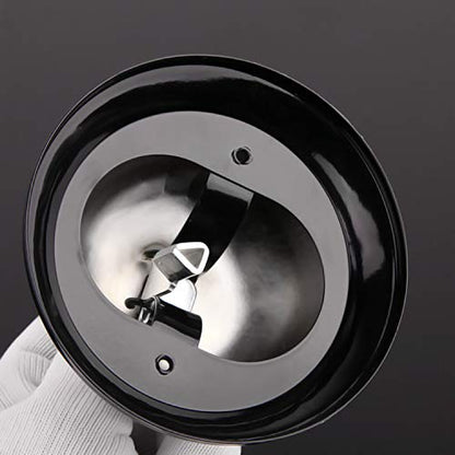 HeeYaa Call Bell 3.3 Inch Diameter with Metal Anti-Rust Construction, Ringing, Desk Bell Service Bell for Hotels, Schools, Restaurants, Reception Areas, Hospitals, Warehouses(Silver)