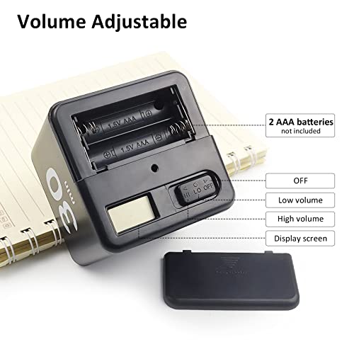 Feilifan Flip Timer, Productivity Cube Timer, 15-20-30-60 Minute Preset - color: 15-20-30-60min,black