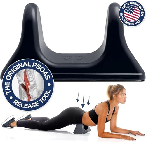 PSO-RITE Psoas Muscle Release Tool – Made in USA, Patented Deep Tissue Massage Device for Your Back, Hip Flexor & Trigger Point Relief, Night Black - color: Night Black
