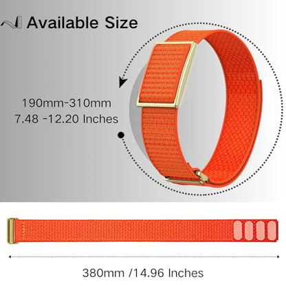 Bicep Bands Compatible for Polar Loop (2025) / Visible Armband 2.0 Straps - color: Orange