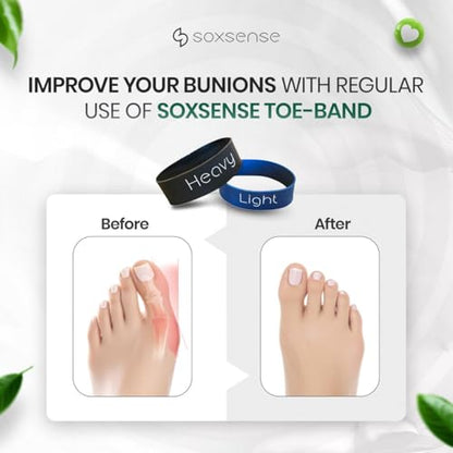 Soxsense Cork Massage Balls & Toe Stretch Bands, 4-Piece Foot Recovery Set