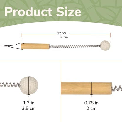 BambooMN 12.5 Inch Bamboo Wooden Metal Bongers for Stress Relief, 2 Units - color: 12.5" Metal Bonger, size: 2 Units