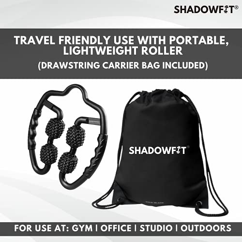 Shadowfit Muscle Massager Roller, Trigger Point Foam Roller for Calves, Legs, Arms, Shin Splints, Massage Tool to Relieve Soreness, Stiffness, and Tight Muscles, Cellulite Deep Tissue Massaging - color: Pink