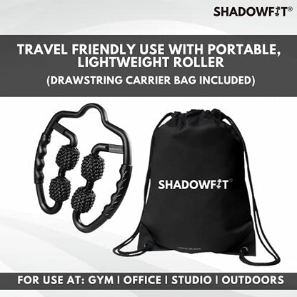 Shadowfit Muscle Massager Roller, Trigger Point Foam Roller for Calves, Legs, Arms, Shin Splints, Massage Tool to Relieve Soreness, Stiffness, and Tight Muscles, Cellulite Deep Tissue Massaging - color: Pink